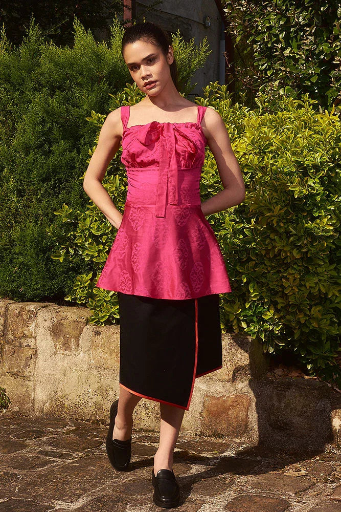 Paris Top - Red Print - Belotsi