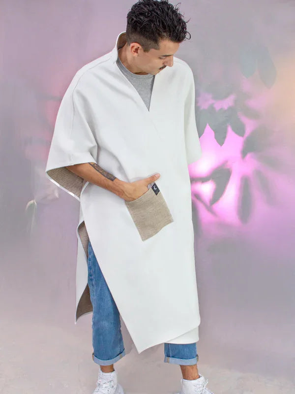 Cape Flippa – Fluffy Gray - Kanten