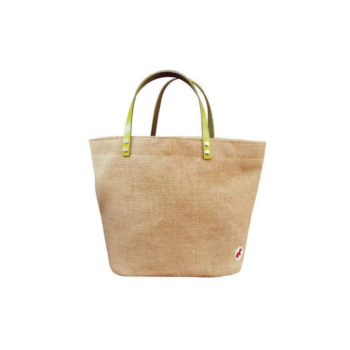 Jute tote bag - Small classic - Red frog