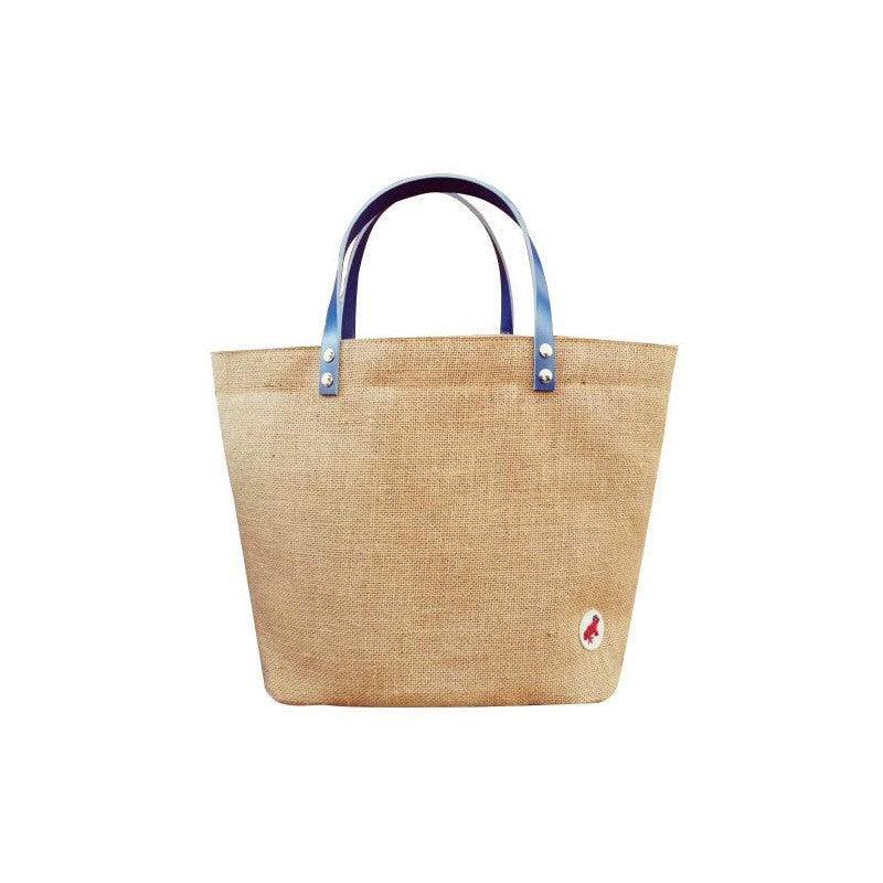 Jute tote bag - Small classic - Red frog