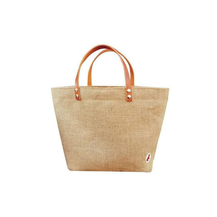 Jute tote bag - Small classic - Red frog