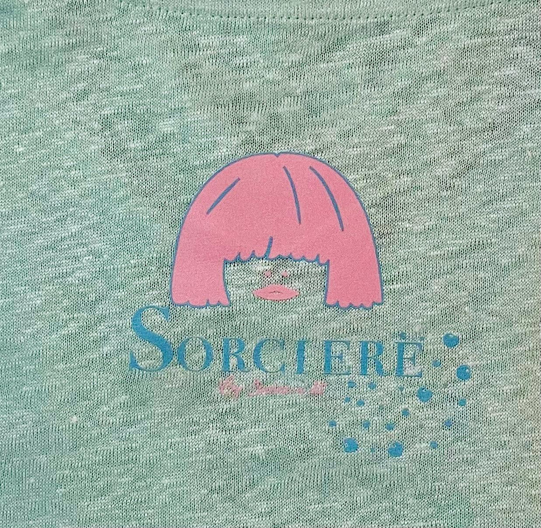 T-shirt femme en lin Made in France "Sorcière" palm - Jeanne a dit - E-POP MODE - Corner de mode phygital