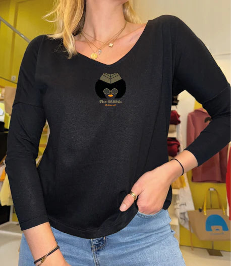 T-shirt en lin manches longues Made in France  "Marie" - Jeanne a dit