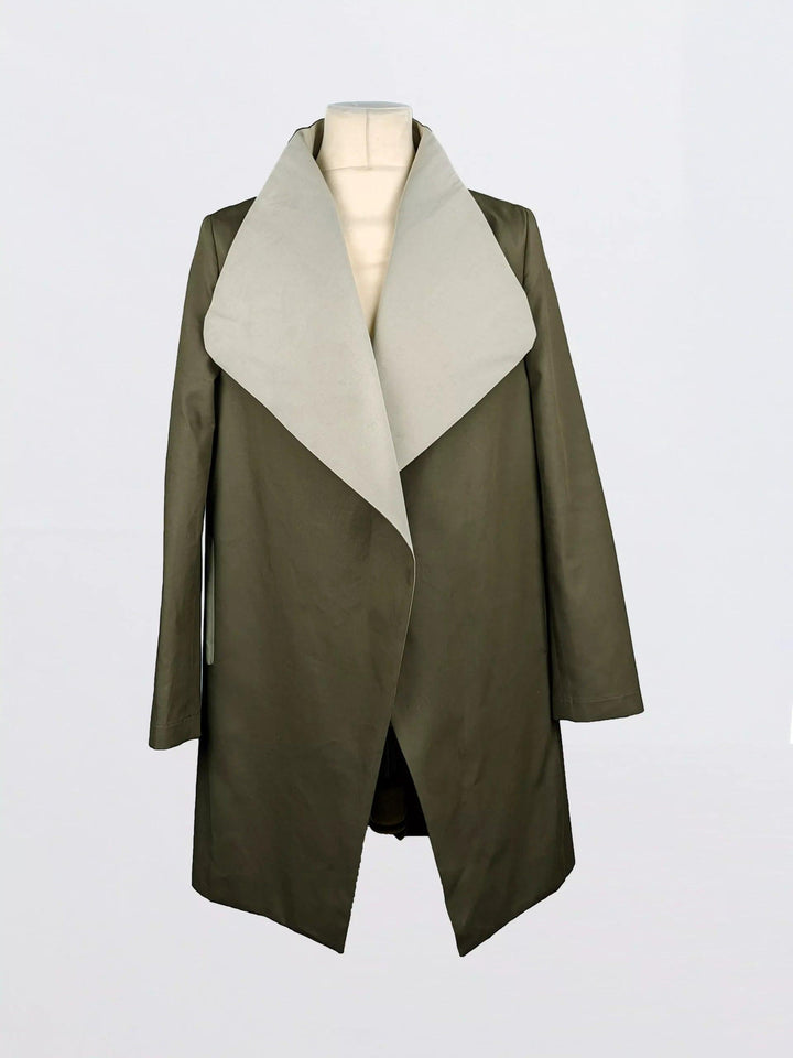 Koto Heavy Coat -Grey-black- heather Green - Kanten