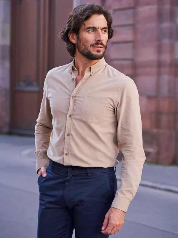 CHEMISE VELOURS CÔTELÉ - Monsieur Mimosa