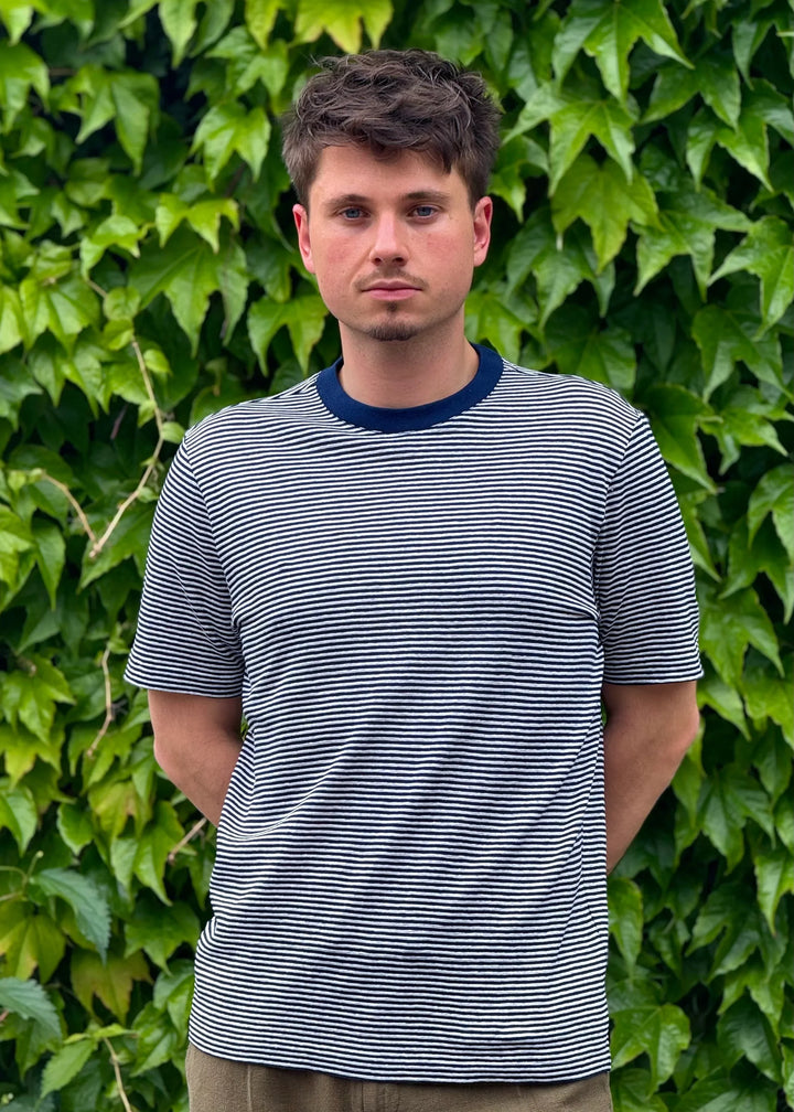 STRIPED COTTON T-SHIRT - Monsieur Mimosa