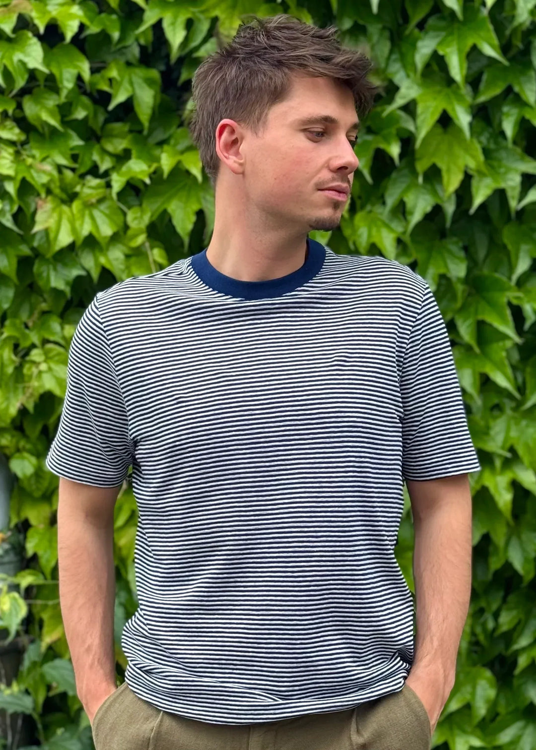 STRIPED COTTON T-SHIRT - Monsieur Mimosa