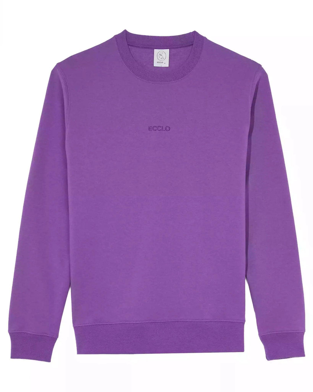 Sweat col Rond - Beige / Violet / Turquoise H/F - ECCLO