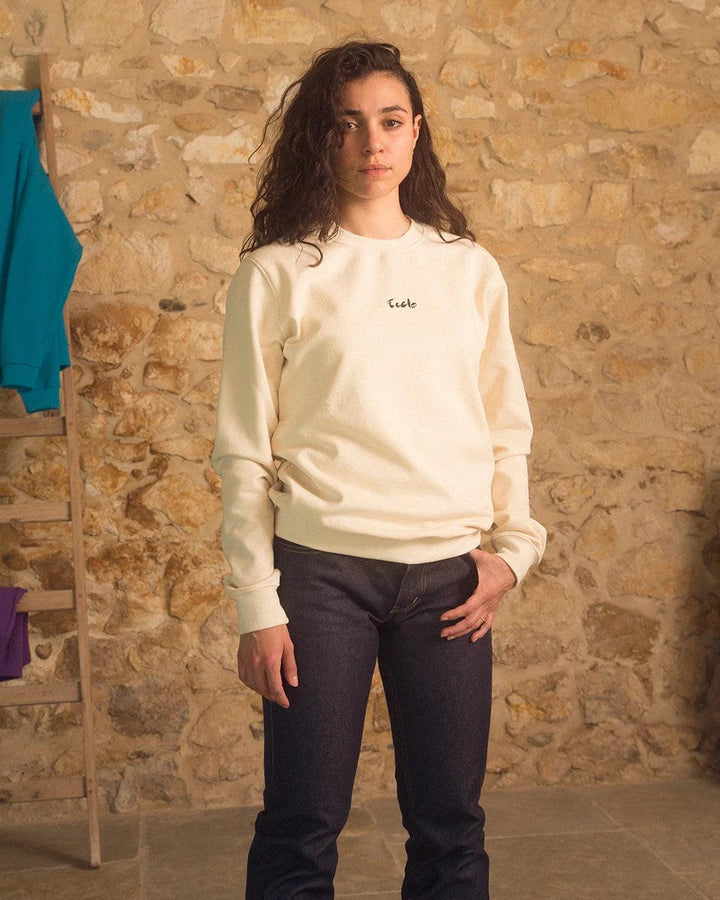 Pangea Sweatshirt Beige-Purple-Turquoise M/F - ECCLO