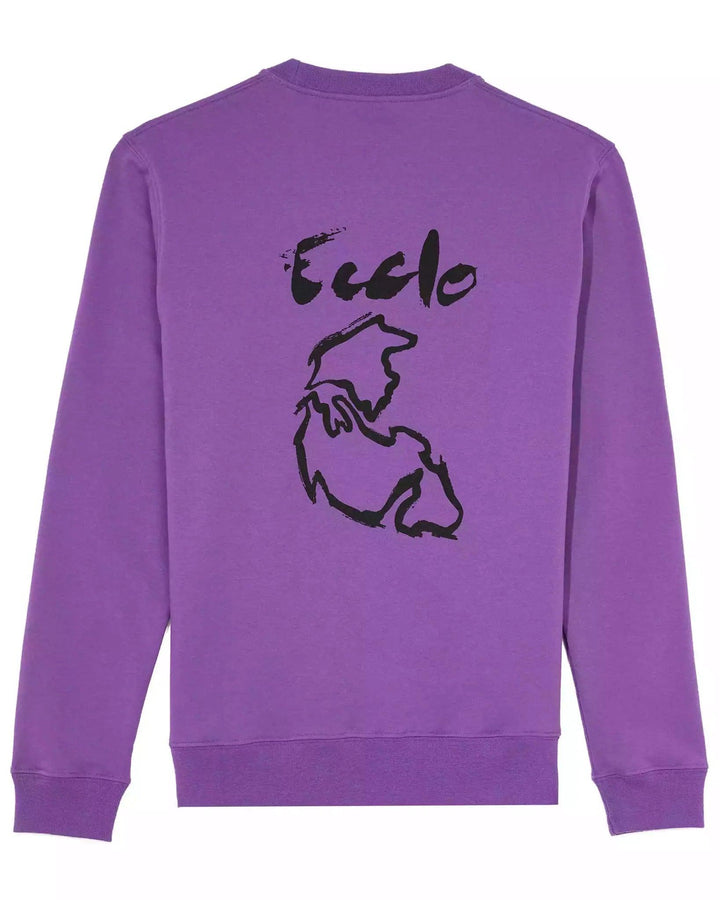 Sweat Pangée Beige-Violet-Turquoise H/F - ECCLO