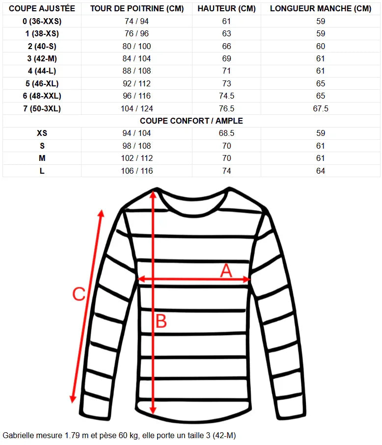 Pull marin "Petit Erquy" 100% Laine - Femme