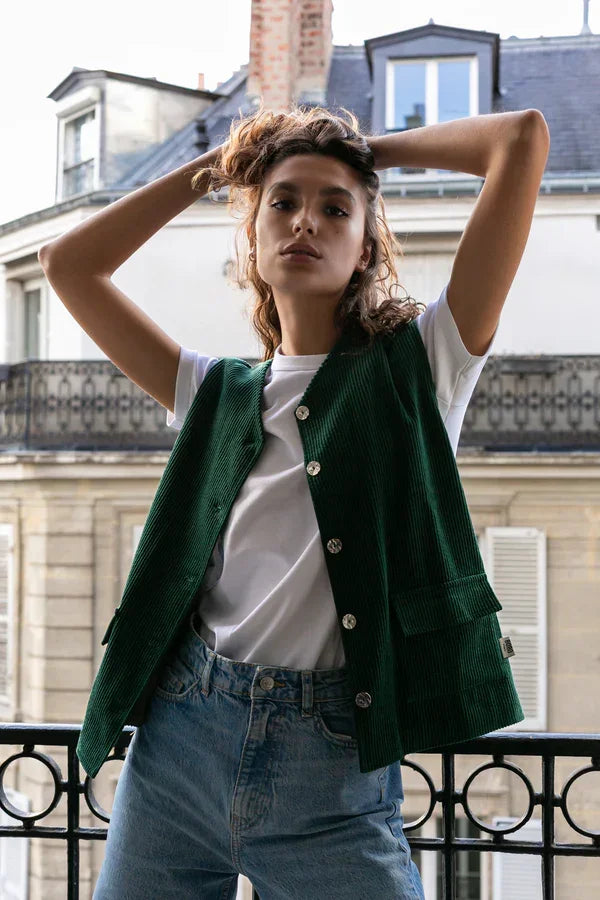 Gilet en velours côtelé - Bobby - BOBO Paris