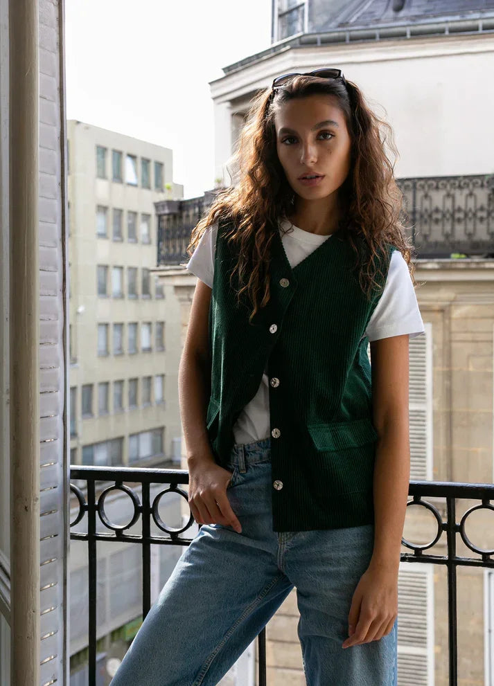 Gilet en velours côtelé - Bobby - BOBO Paris