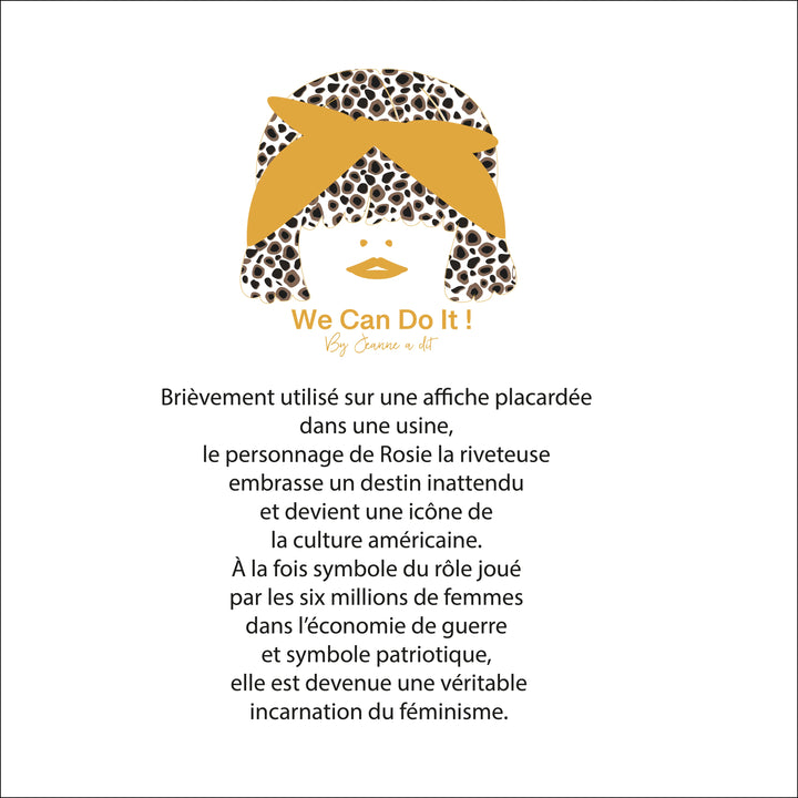 T-shirt femme Basic en coton Bio " We Can Do It "