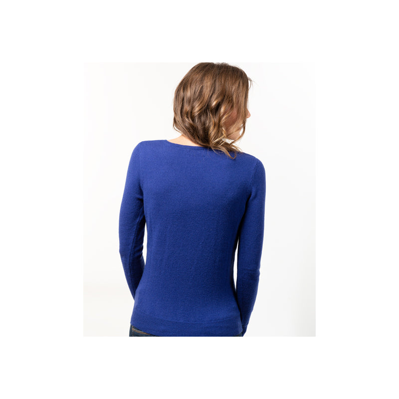 Women's V-Neck Sweater Merino-Cashmere - 8 colors Fanny - Le Pull Français