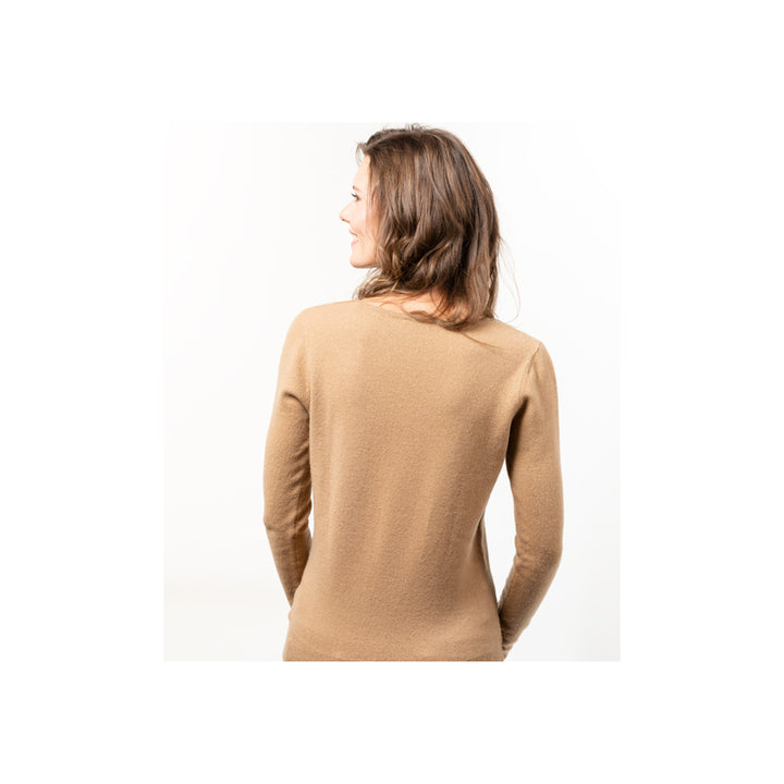 Women's V-Neck Sweater Merino-Cashmere - 8 colors Fanny - Le Pull Français