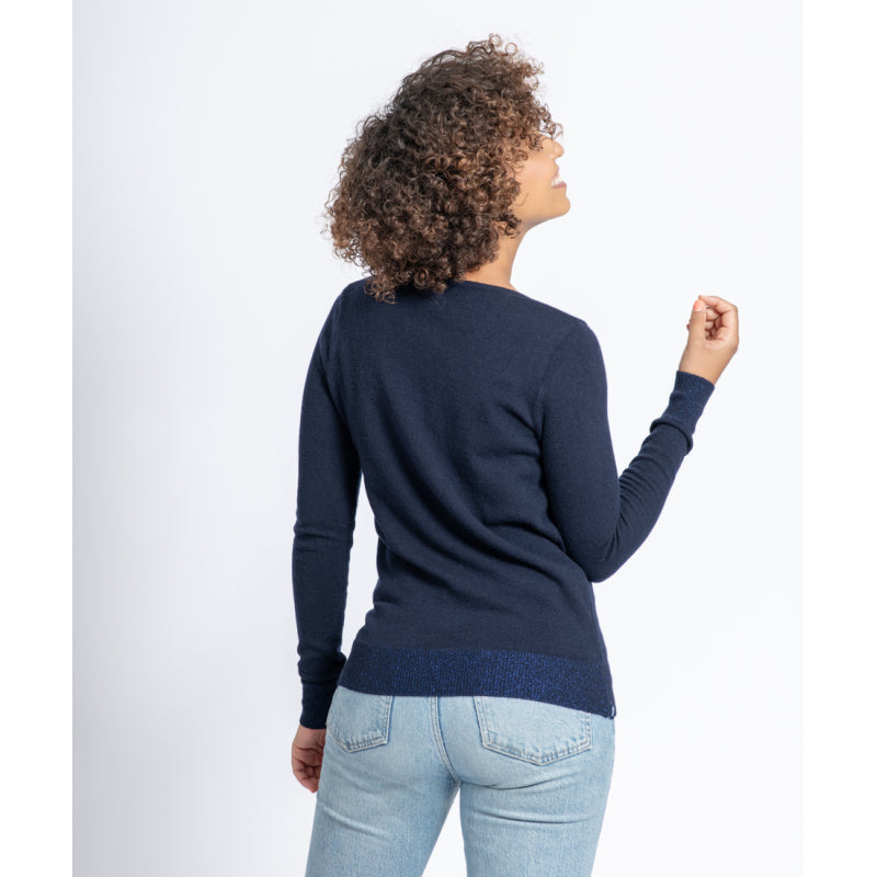 Pull Col V Femme Merinos-Cachemire - 8 coloris Fanny - Le Pull Français