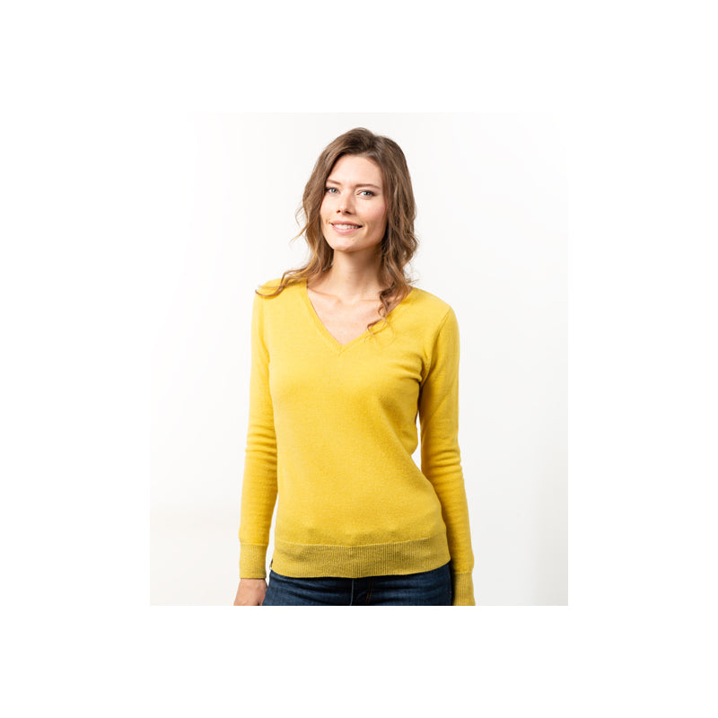 Pull Col V Femme Merinos-Cachemire - 8 coloris Fanny - Le Pull Français