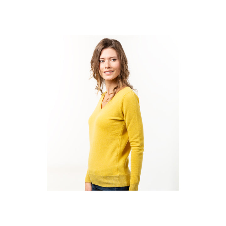 Women's V-Neck Sweater Merino-Cashmere - 8 colors Fanny - Le Pull Français