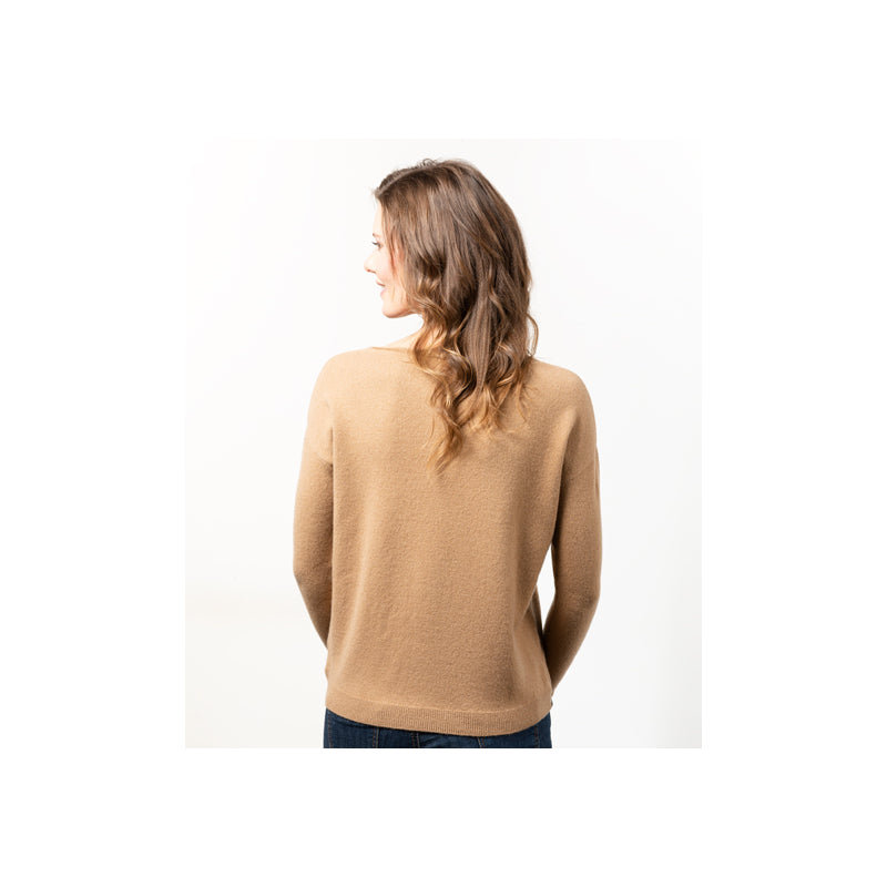 Merino-Cashmere Boat Neck Sweater - Lili - 6 colors - Le Pull Français