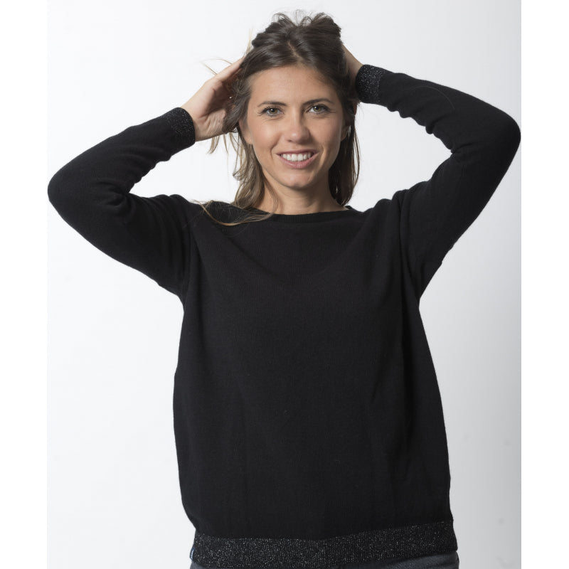 Merino-Cashmere Boat Neck Sweater - Lili - 6 colors - Le Pull Français