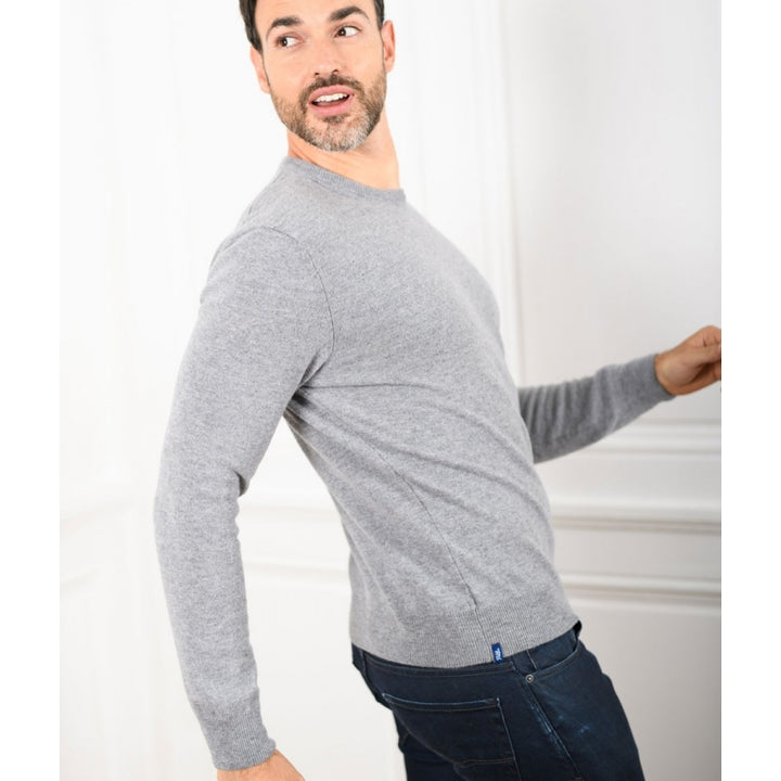 Pull Col Rond Homme Mérinos - cachemire - 4 coloris -Marcel - Le Pull Français