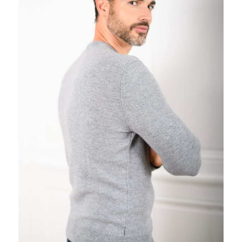 Pull Col Rond Homme Mérinos - cachemire - 4 coloris -Marcel - Le Pull Français