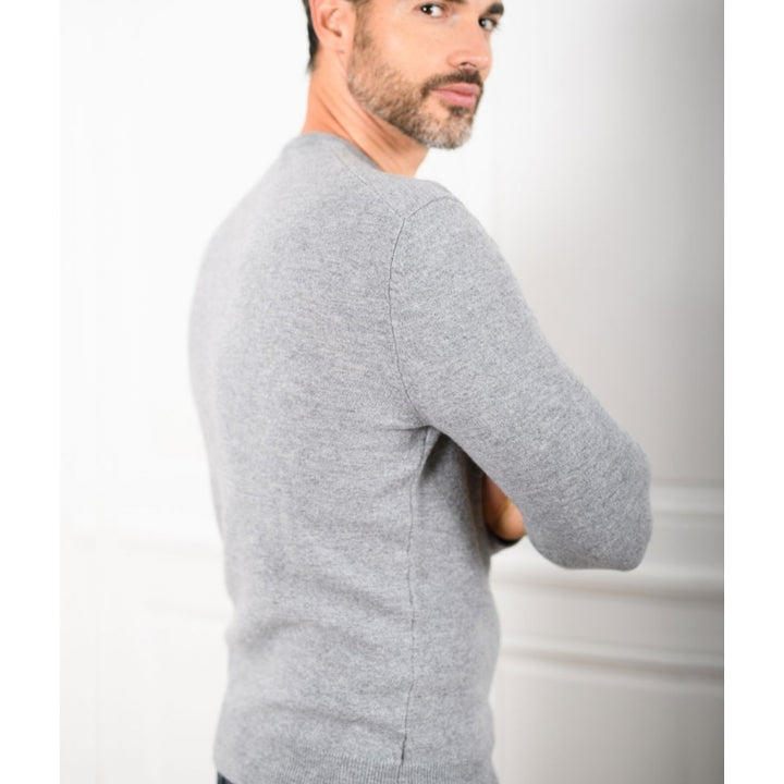 Men's Round Neck Sweater Merino - Cashmere - 4 colors - Marcel - Le Pull Français