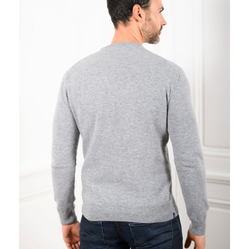 Men's Round Neck Sweater Merino - Cashmere - 4 colors - Marcel - Le Pull Français