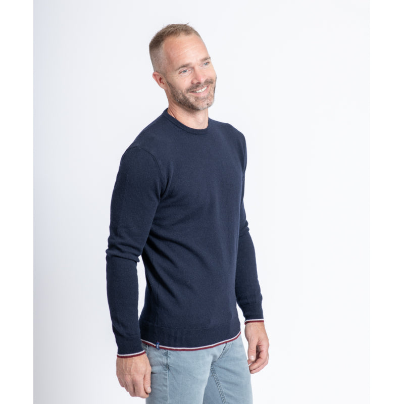 Men's Round Neck Sweater Merino - Cashmere - 4 colors - Marcel - Le Pull Français