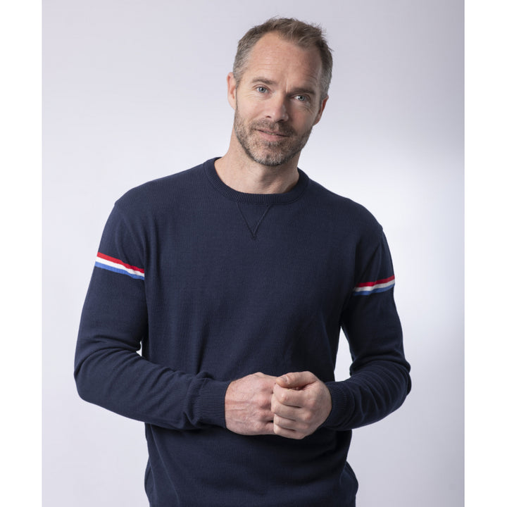 Pull Col Rond Homme Coton Bio - 2 coloris - Léon - Le Pull Français