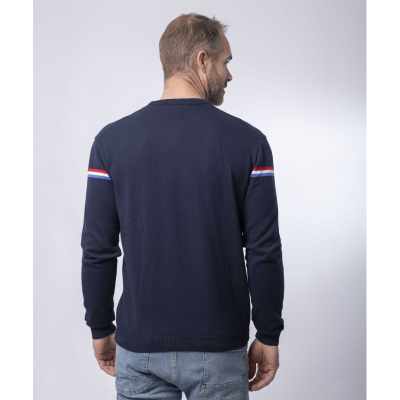 Pull Col Rond Homme Coton Bio - 2 coloris - Léon - Le Pull Français