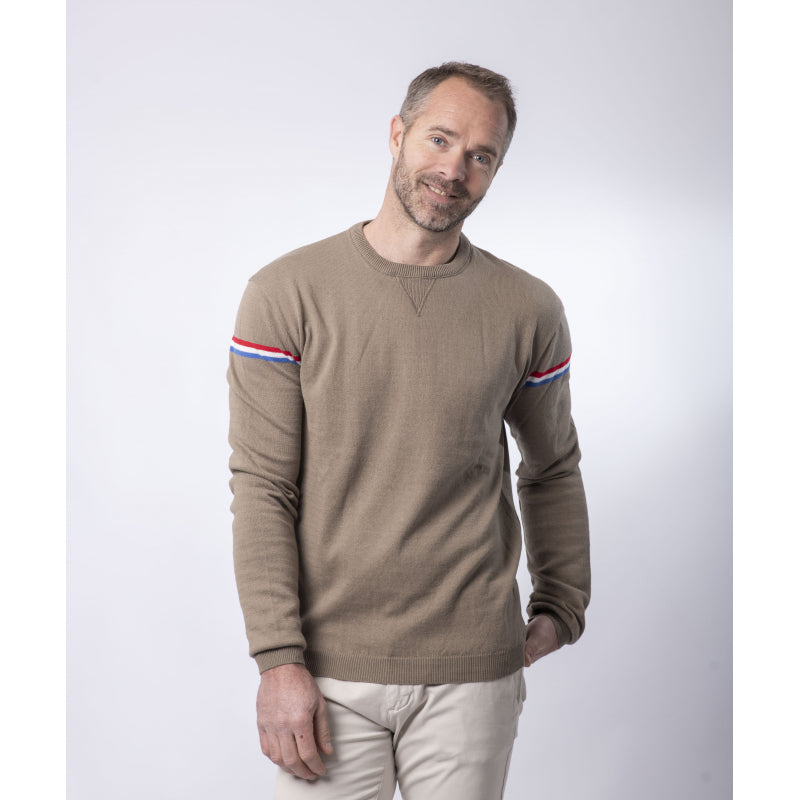 Pull Col Rond Homme Coton Bio - 2 coloris - Léon - Le Pull Français