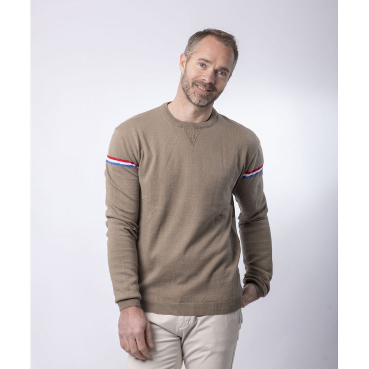 Men's Round Neck Organic Cotton Sweater - 2 colors - Léon - Le Pull Français