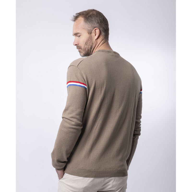 Pull Col Rond Homme Coton Bio - 2 coloris - Léon - Le Pull Français