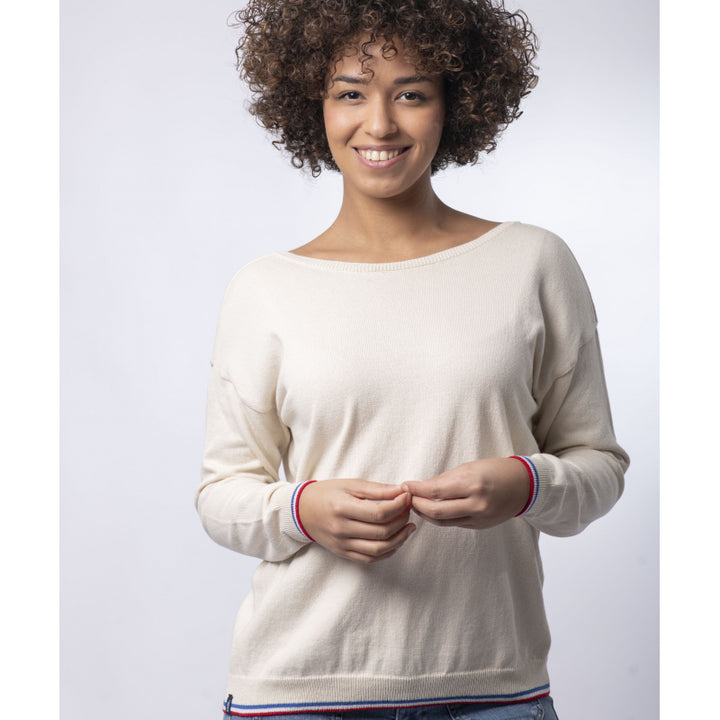 Pull Décolleté 2 EN 1 -Coton Bio- 3 coloris - Manon- Le Pull Français