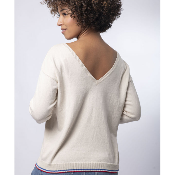 Pull Décolleté 2 EN 1 -Coton Bio- 3 coloris - Manon- Le Pull Français