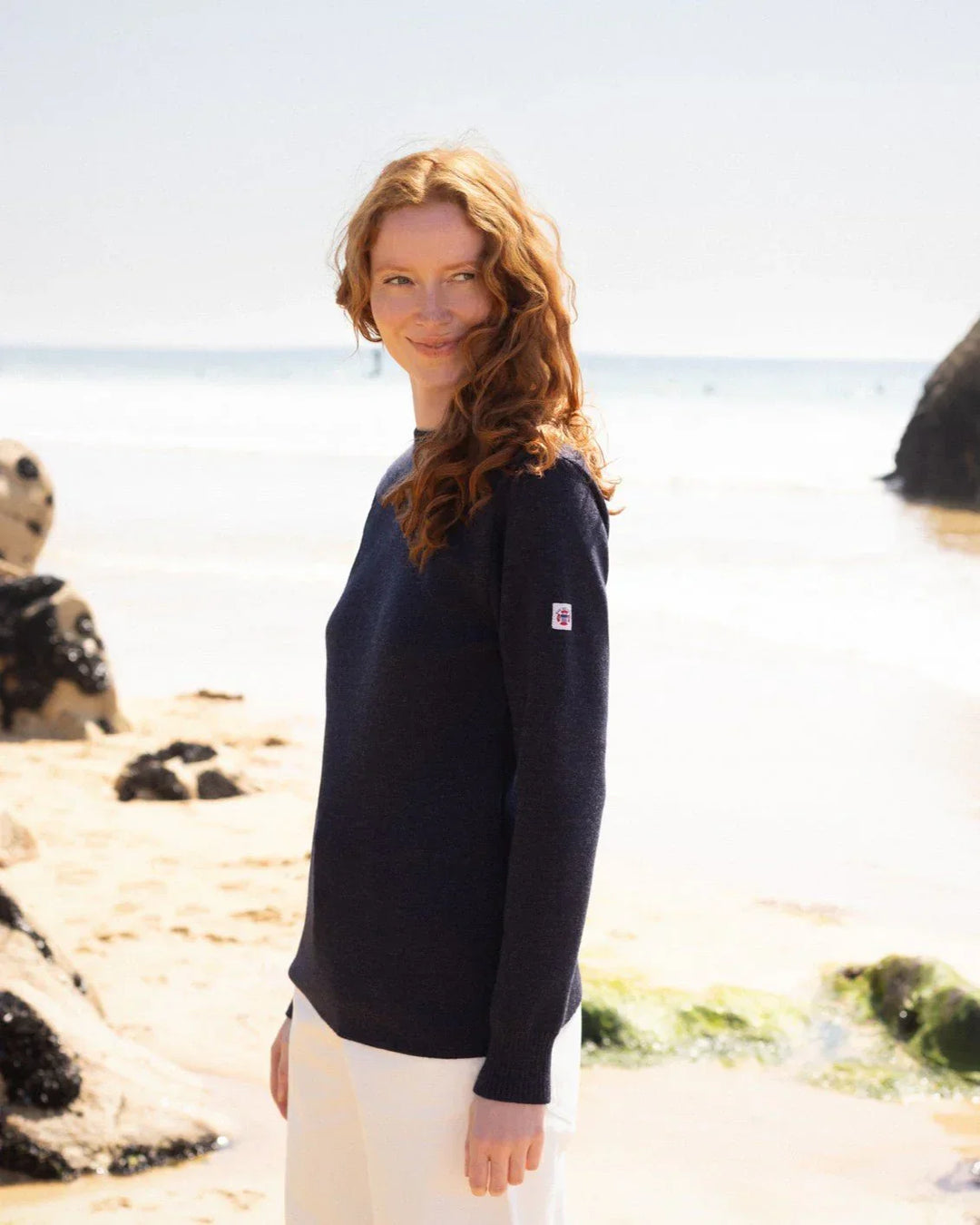 Pull marin "Petit Erquy" 100% Laine - Femme