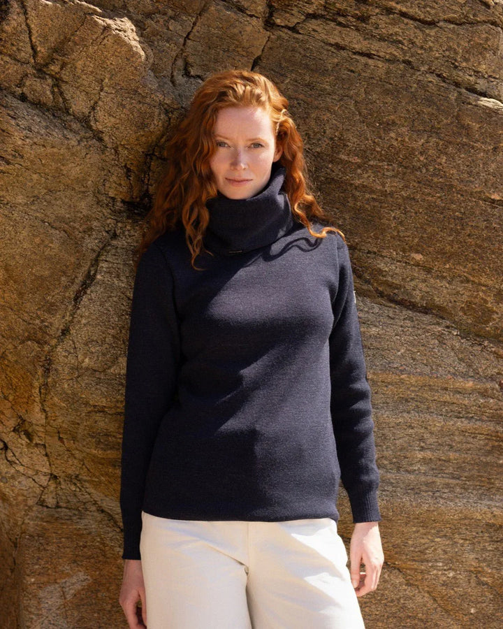 Pull marin "Petit Erquy" 100% Laine - Femme