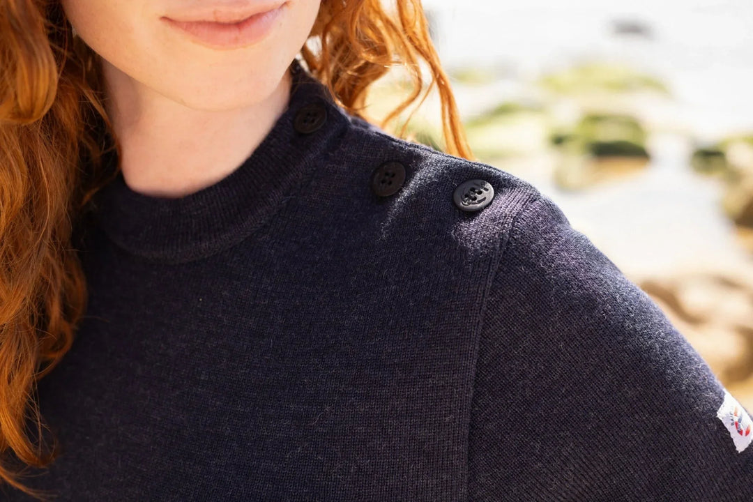 Pull marin "Petit Erquy" 100% Laine - Femme
