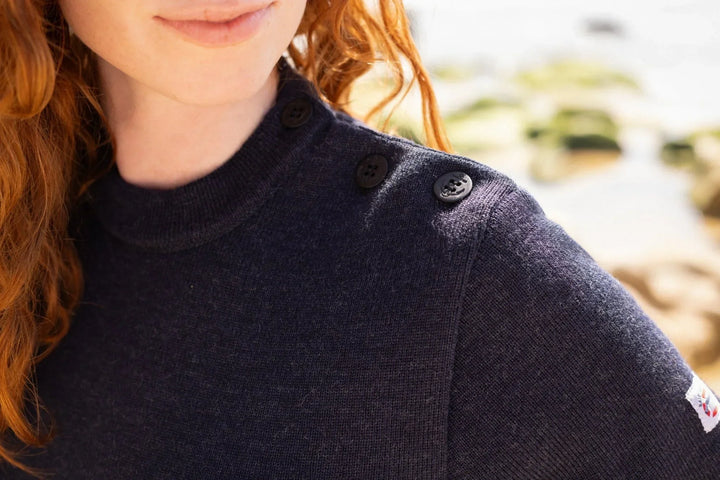Pull marin "Petit Erquy" 100% Laine - Femme