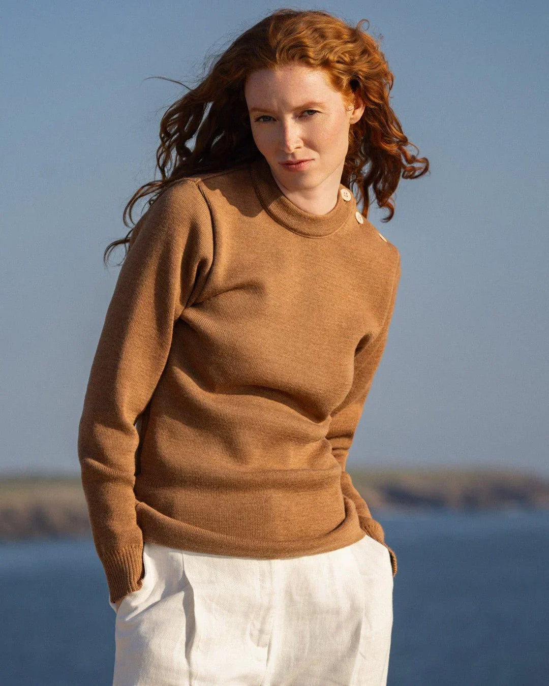 Pull marin "Petit Erquy" 100% Laine - Femme