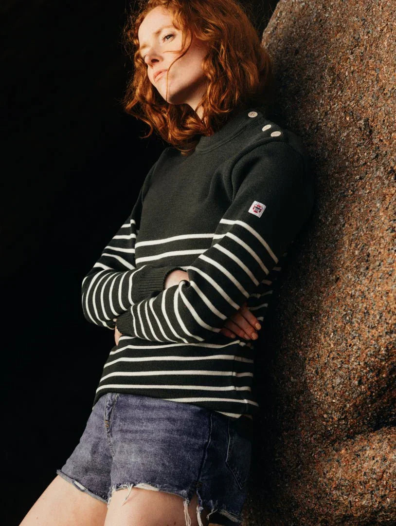 Pull marin "Petit Erquy" 100% Laine - Femme