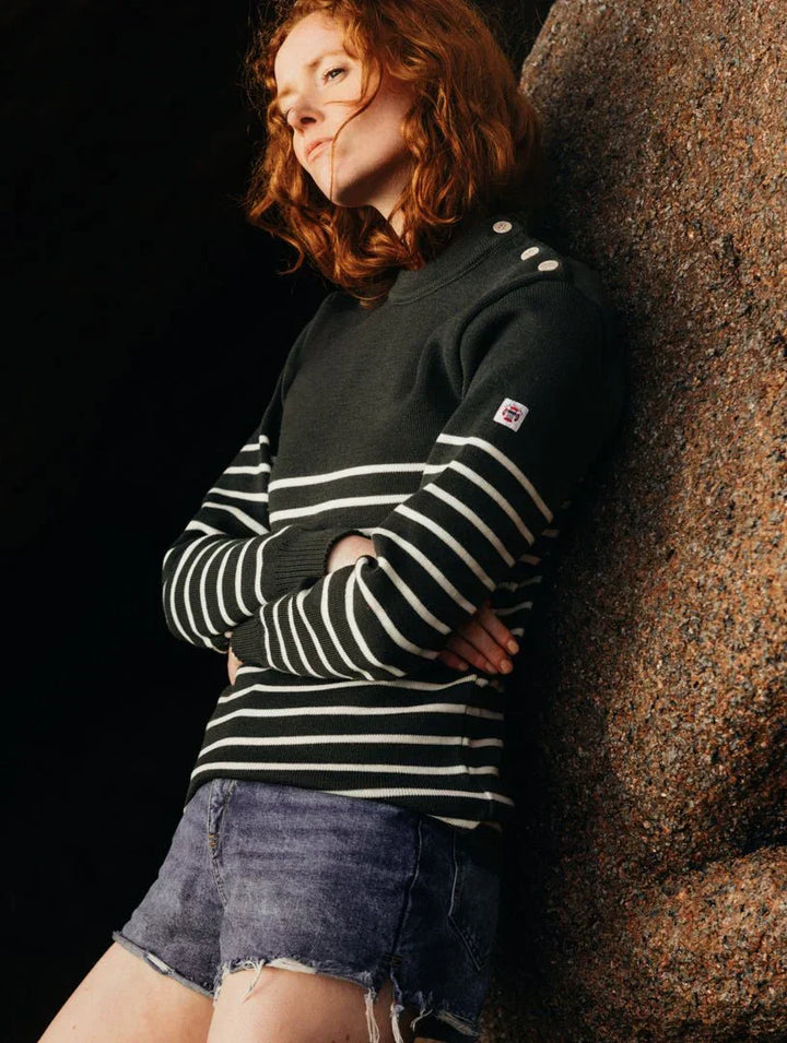 Pull marin "Petit Erquy" 100% Laine - Femme