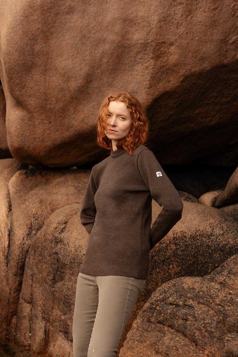 Pull marin "Petit Erquy" 100% Laine - Femme