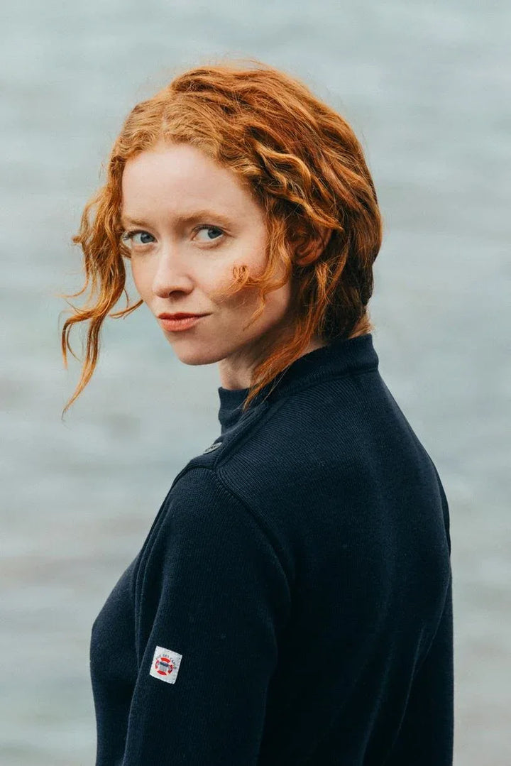 Pull marin "Petit Erquy" 100% Laine - Femme