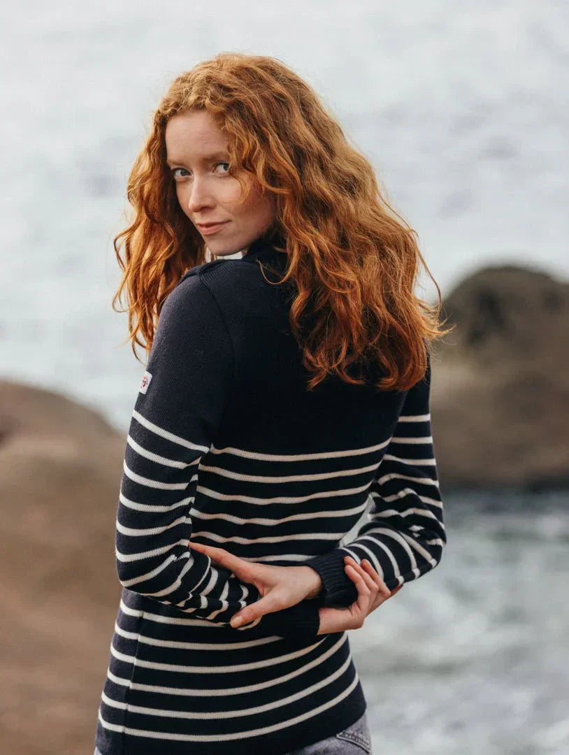 Pull marin "Petit Erquy" 100% Laine - Femme
