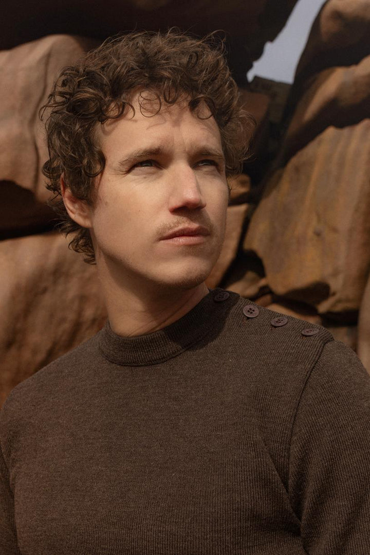 "Petit Erquy" Navy 100% Wool Men's Sailor Sweater - Baie des Caps