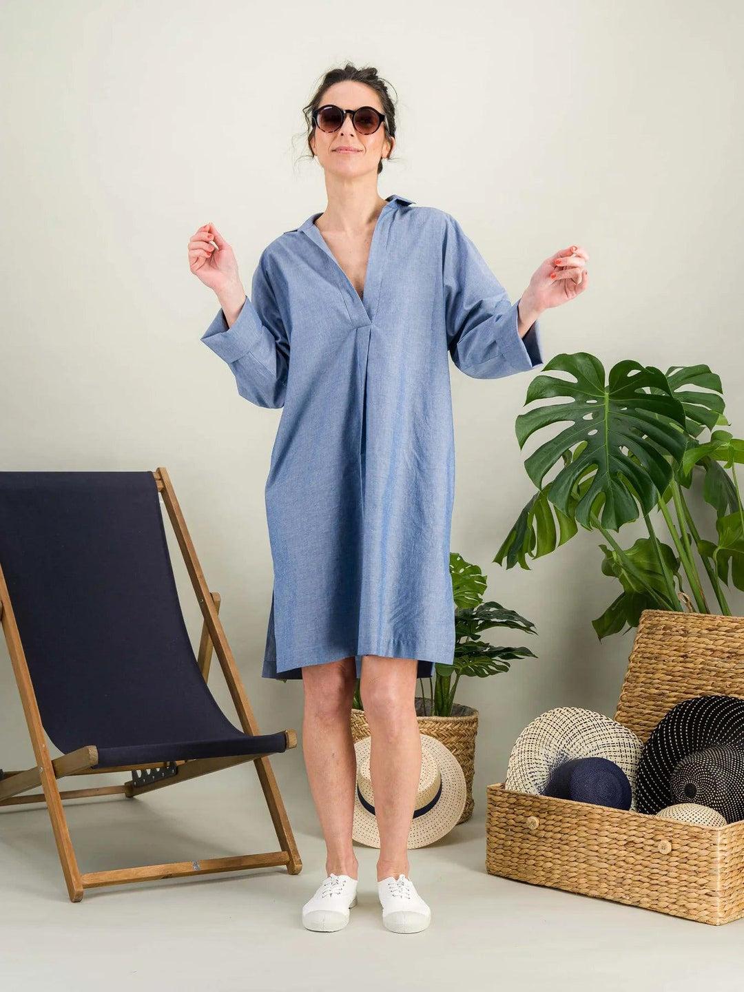 robe-chemise-casual-coton-chambray-1_E-POP-MODE