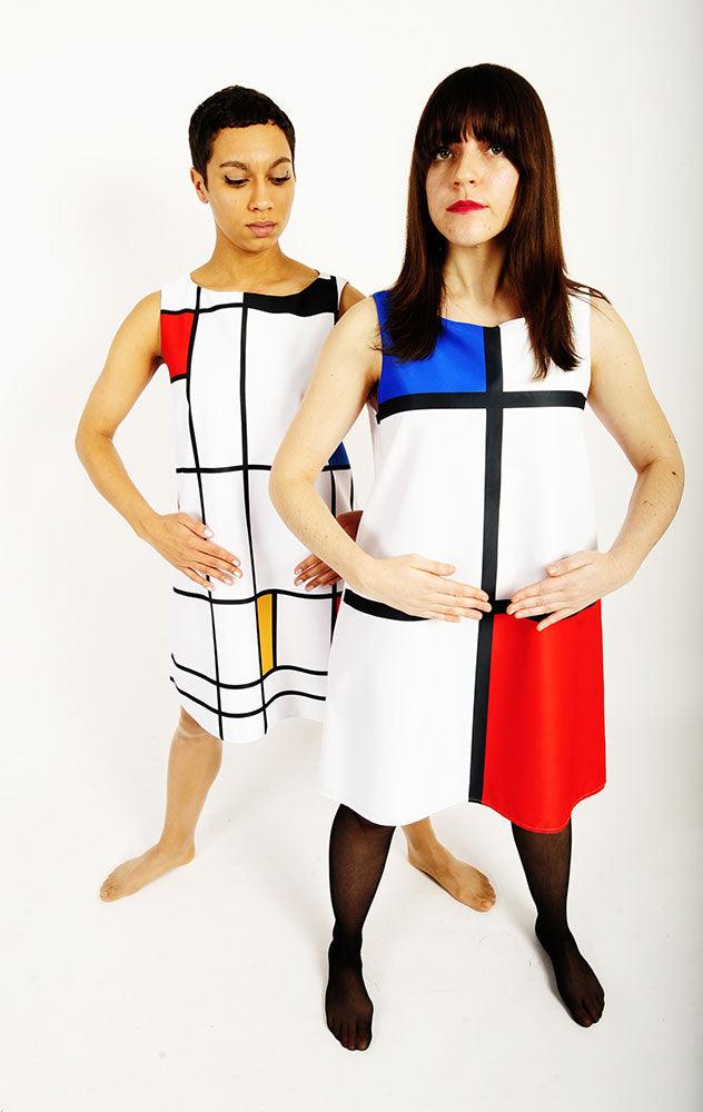 robe Bauhaus revisite de Mondrian - Juste une impression